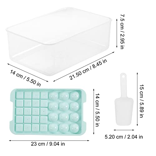 Set de 2 moldes para hielo con caja y pala miniatura 5