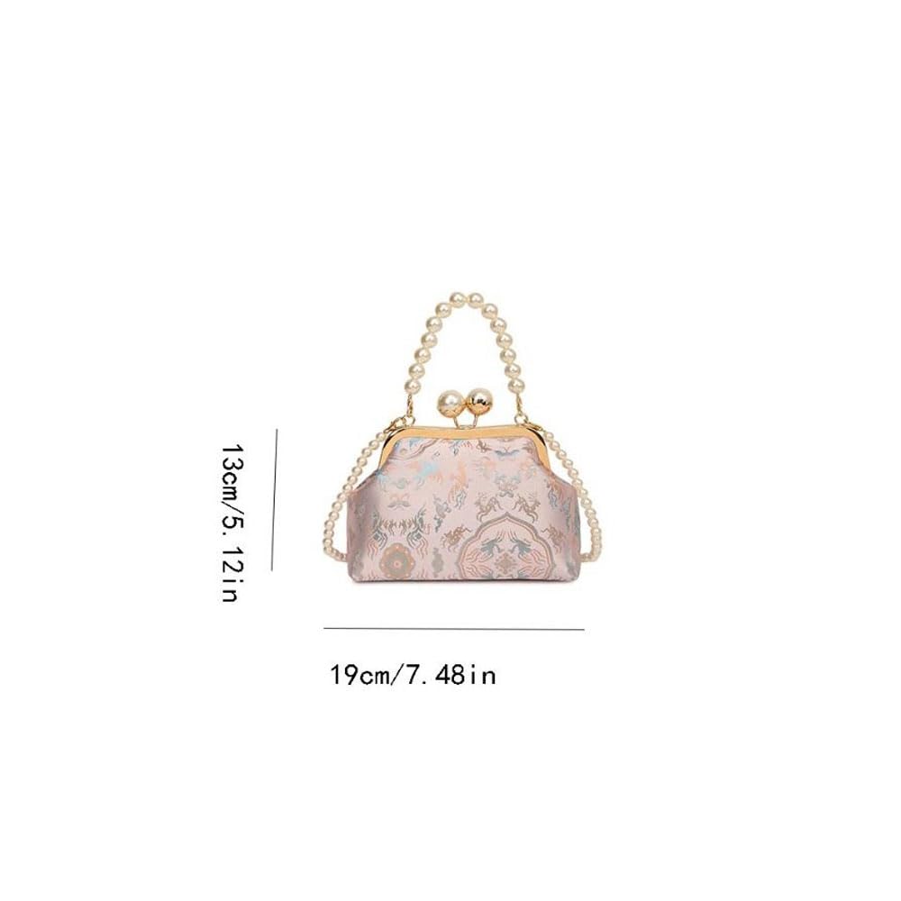 Vintage Floral Clutch Purse for Women, Formal Evening Bag, Wedding Cocktail Party Purse, Elegant Handbag, Wrist Bag Shoulder Ladies Shell Bag, Women's Evening Bags