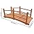 YAFF Solid Wood Garden Bridge, Wooden Arc Bridge with Handrails, Outdoor Decorative Footbridge for Garden, Yard, Lawn, Pond – Brown