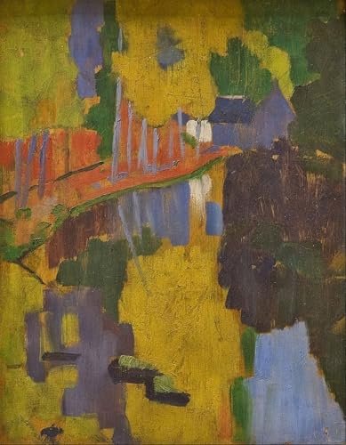 Tableau moderne le Talisman de Paul Sérusier peinture abstraite sur toile 60x90cm