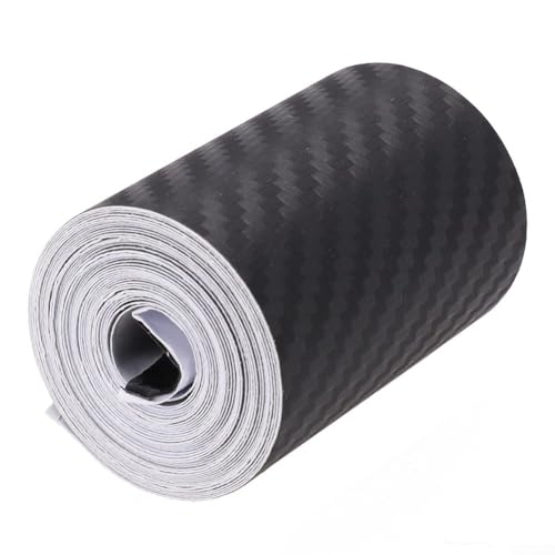 Gettimore Fácilmente DIY con la cinta protectora del umbral del coche de la fibra de carbono, etiqueta engomada anti arañazos impermeable (5 cm x 3