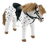 soundcheck pferd  Happy People 58411 Apfelschimmel schwarz/weiß mit Mehreren Soundvarianten (4-Fach Sound)