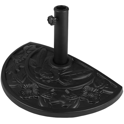 Deuba® Base para Sombrilla Soporte Semicircular Pie de Parasol Exterior Balcón 50x31x31cm Estilo Retro