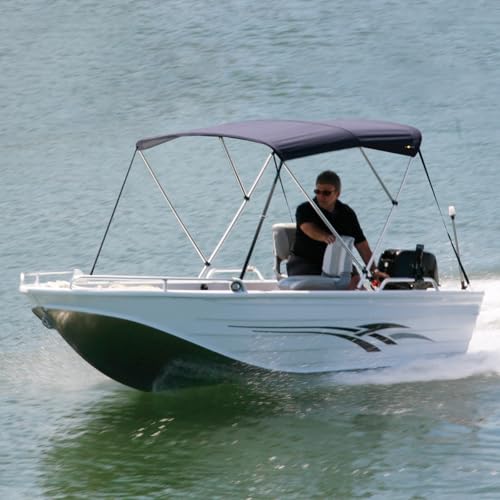 Oceansouth 3 Bow Bimini Top Premium 6ft Length (Gray, Bimini 3 Bow 79