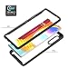 Liner Hülle für LG Velvet 5G/4G, Durchsichtig Stoßfest Handyhülle Robuste Silikon Schutzhülle Schwer PC und Weich Schlank TPU Bumper Case Cover für LG Velvet 5G/4G - Schwarz/Klar