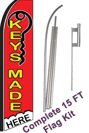 NEOPlex - "Keys Made Here Red (Extra Wide)" Complete Flag