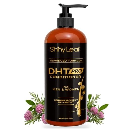 Shiny Leaf DHT Pro Conditioner for Men and Women - Advanced Formula with Procapil and Capixyl, DHT Blockers and Natural Extracts, Prevents Hair Loss, Strengthens Strands, Volumizing, 16 Fl. Oz