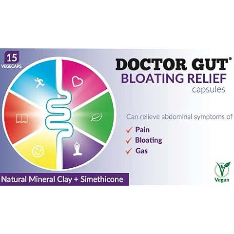Doctor Gut Bloating Relief - Gentle Relief from Bloating, Trapped Wind, Gas (1 Pack of 15 Capsules) Cover