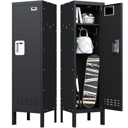 Image of BUTISOW Metal Kids Locker,Metal Cabinet Storage Lockers,Lockable for Employees with Door,54 inch Height Steel Locker,Lockable Steel Locker for Children's Room, Playroom, School,Gym