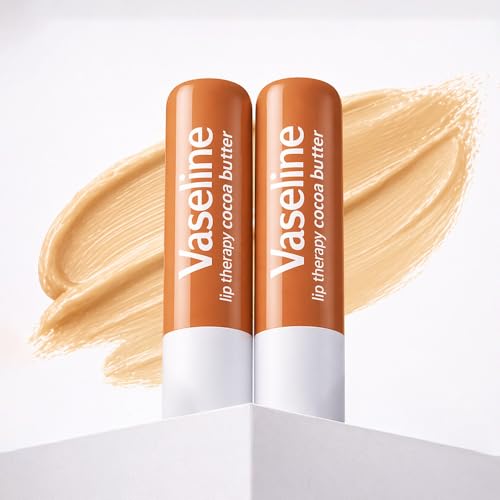 Image of Vaseline Lip Care Cocoa Butter Lip Balm Stick 4.8g (Pack of 2)