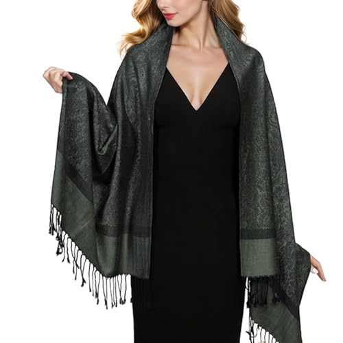 Lamca Women Pashmina Shawls and Wraps Scarf Soft Silky Evening Dress Wedding Scarves Shawl for Women