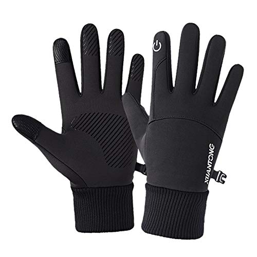 homozy Luvas Quentes de Inverno à Prova de Vento Impermeável Antiderrapante para Tela Tátil - L pret
