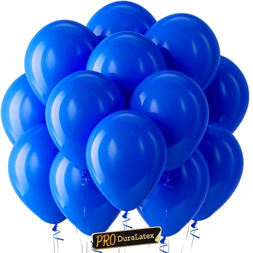 Image of Bezente Pro Duralatex Royal Blue Extra-Thick Balloons 100 Pack 12 inch