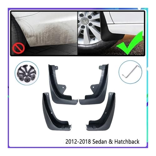 Garde-boue Ford Focus 3 Berline (4 Pièces 2011-2018) Bavettes Auto