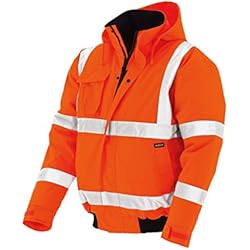 Chaqueta Impermeable Hombre Trabajo Texxor 4119 - Chaqueta de trabajo impermeable, cortaviento naranja l trabajo