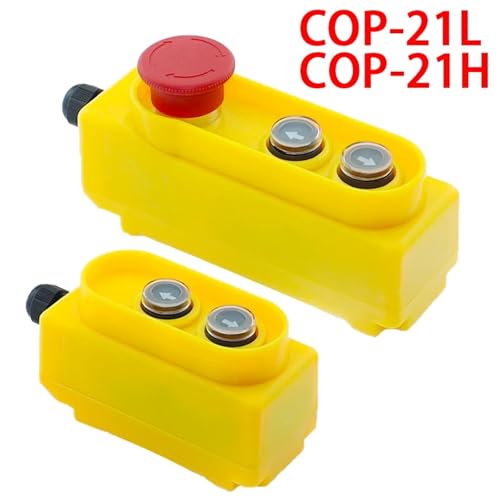 Interruptor de parada de emergencia COP-21H con boton de elevacion de 2.2 kW 250V 2
