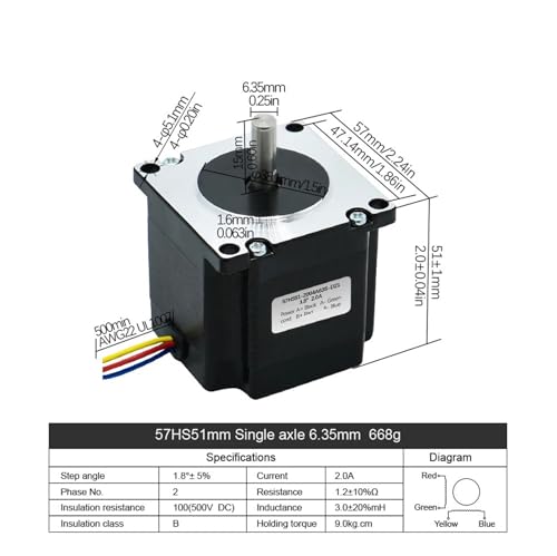 Moteur pas à pas 57HS51 pour éviter les pertes de pas sur CNC - 2