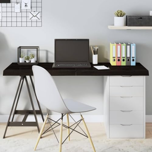 Tablero de mesa de roble macizo 140x50 cm para escritorio plegable 3
