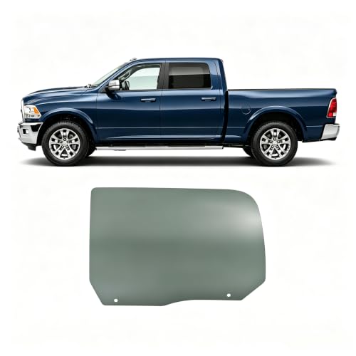 ALMULOO Rear Door Window Glass Driver Side Compatible with Dodge Ram 4 Door Crew Cab 2019-2023 1500 Classic, 2011-2018 1500,2010-2024 2500 3500, 2011-2024 3500 4500 5500 Cab/Chs Left Side