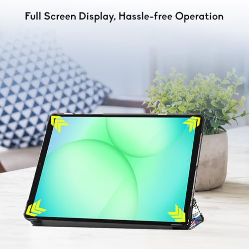 Image of Robustrion Cover for Samsung Galaxy Tab A11 / Galaxy Tab A9 Cover Case 8.7 inch, Flip Stand Cover Case for Samsung Galaxy Tab A9 / A11 Tablet Cover - Hippy