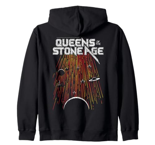 Image of Official Queens of the Stone Age Meteor Shower Rock Band Zip Hoodie