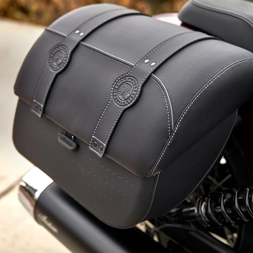 Alforjas Indian Motorcycle para Motocicleta Touring - Modelo 2890257-VBA, Negro, Vinilo miniatura 5