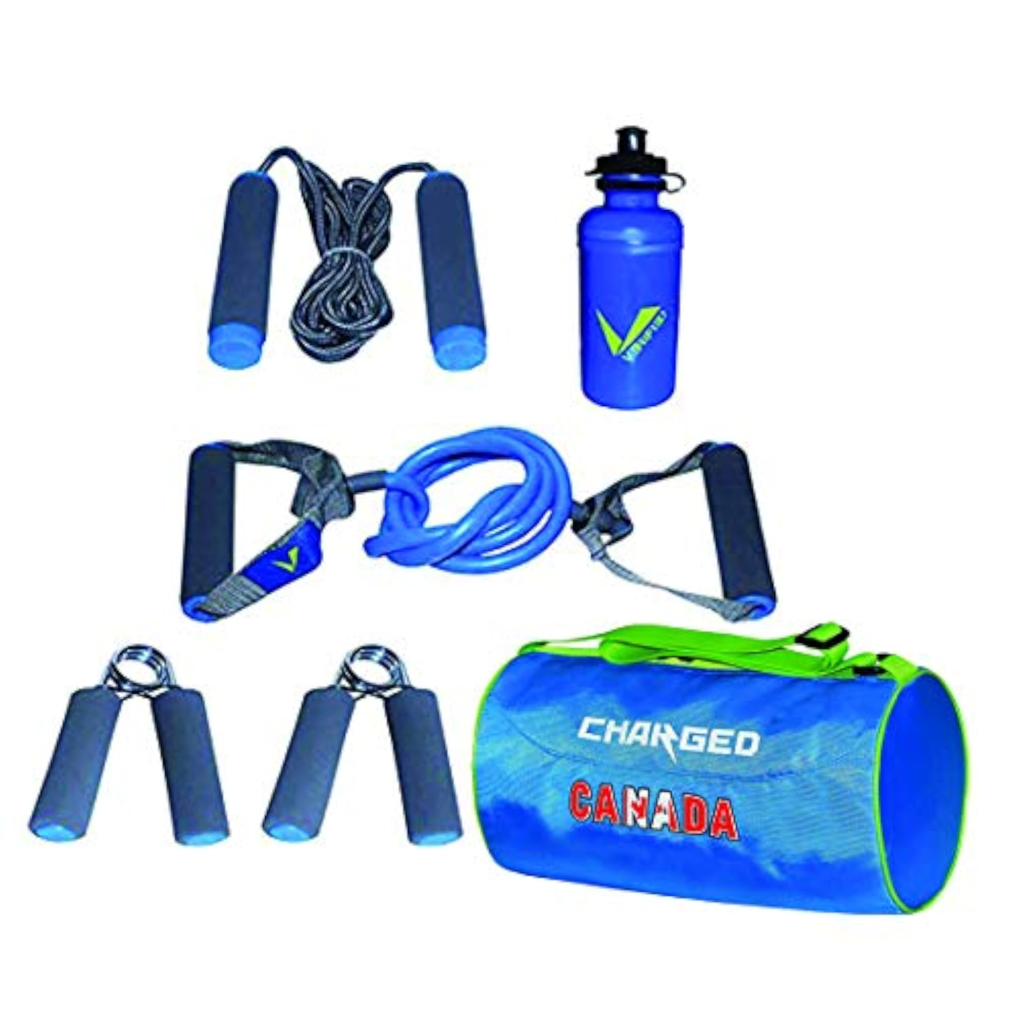 Gym Set Including Charged Gym Bag, Large Sky