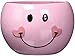 Pink Smiley Happy Face Candy Dish/Planter with Heart