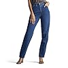LEE-Womens-Relaxed-Fit-Side-Elastic-Tapered-Leg-Jean Lee Women's Missy Relaxed-Fit Side Elastic Tapered-Leg Jean, Pepper Stone, 16