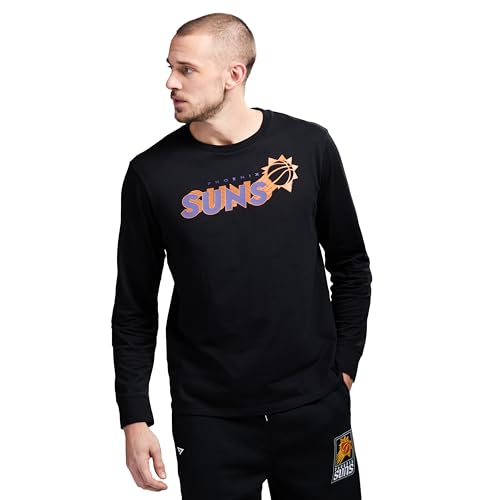 Game 7 x NBA Officially Licensed Men's Graphic Long Sleeve Lightweight Crew Neck Cotton T-Shirt, Phoenix Suns, S, Black