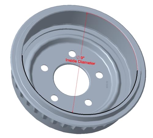 Bendix Premium PDR0713 Rear Brake Drum (9" inside diameter) for Ford Ranger 1998-2009, Mazda B2300 2001-2009, B2500 1998-2001, B3000 1998-2008, B4000 1998-2009