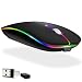 Bluetooth Wireless Mouse,Rechargeable Bluetooth Mouse for Laptop Mac Pro Air Bluetooth Wireless Mouse for MacBook pro MacBook Air MacBook Mac Windows Laptop/Notebook/pc (BT/White)