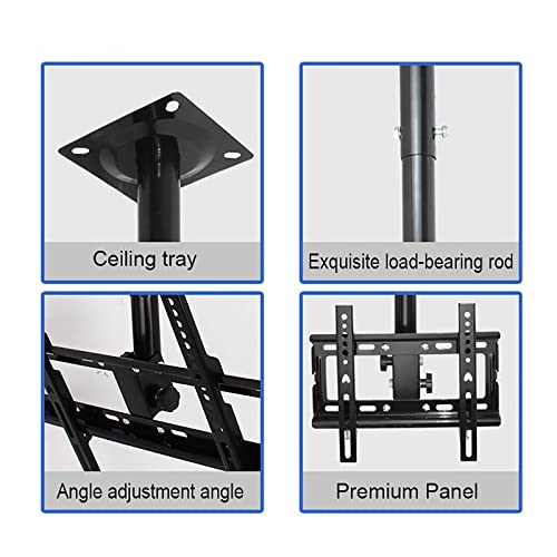 Support TV Plafond Télescopique VESA 200x200 Écran LED Plasma - 4