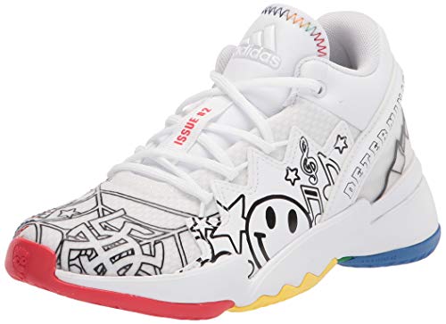 Adidas Unisex-Niño D.O.N. Issue 2 Gca - Tenis De Baloncesto, Blanco Rojo Azul, 18.0 Cm