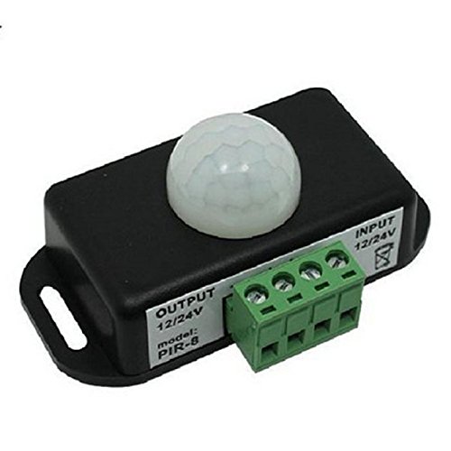 Coromose Quality Automatic DC 12V-24V 8A Infrared PIR Motion Sensor Switch For LED light