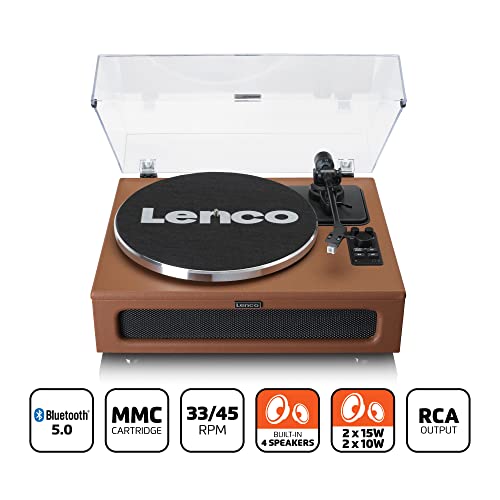Lenco LS-430BN Coffret en Bois AV. Simili Cuir - Les Beatles, Paul McCartney, John Lennon, RIngo Starr, George Harrison Lenco LS-430BN Coffret en Bois AV. Simili Cuir – Image 3