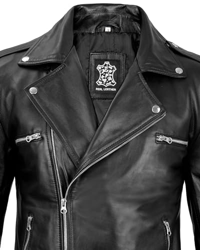 Image of Blingsoul Leather Jacket Men, Black and Brown Leather Jackets For Men