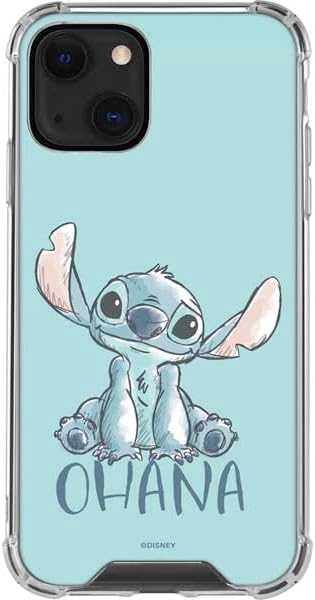 Skinit Clear Phone Case Compatible with iPhone 13 - Officially Licensed Disney Lilo and Stitch Stay Weird Design