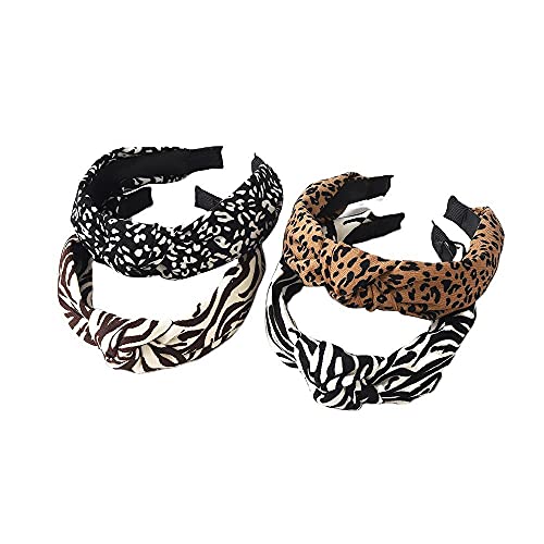 Haarband Vrouwen Ins Retro Zebraprint Luipaardprint Hoofdband Stof Geknoopte Hoofdband Meisjes Hoofd Gesp Haaraccessoires