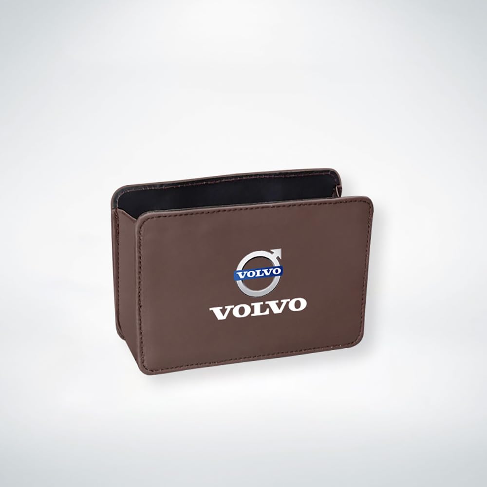 Tasca portaoggetti Laterale portiera dell'auto Organizer Telefono Contenitore Custodia per Volvo XC90 S90 S60 XC40 XC60 Accessori Interni Auto,Brown Style