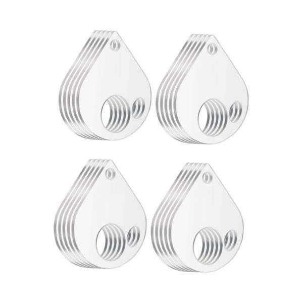Bobinas transparentes para hilo con soporte portátil de manualidades, pack de 3x20 unidades