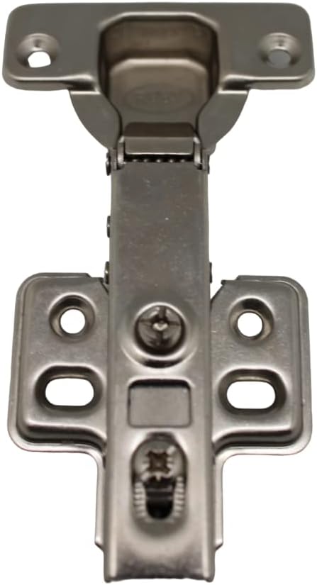 RUBY Soft Closing Overlay Type Hinge With Mounting Plate and Screws, Cabinet Hinges Kitchen Door (35mm Dia) Pack of 2