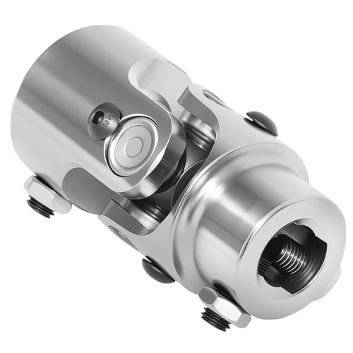Image of 3 /4 inch DD X 1 inch DD Stainless Steel Steering U Joint, Universal Joint Single Steering Column Shaft U Joint,Total Length:83mm (3-1 /4 inch)