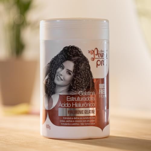 Gelatina Estruturadora Ácido Hialurônico - Definidora para Ondas, Cachos e Crespos - Soul Power PRO