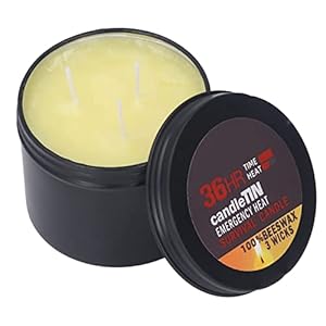 Noodkaars 3 Wicks 36 Uur Kamperen Outdoor Survival Candle Met Natuurlijk Aroma Grote Slow Burn Bijenwas Wax Camping Kaars Voor Noodgevallen, Kamperen, Wandelen, Essentiële Benodigdheden