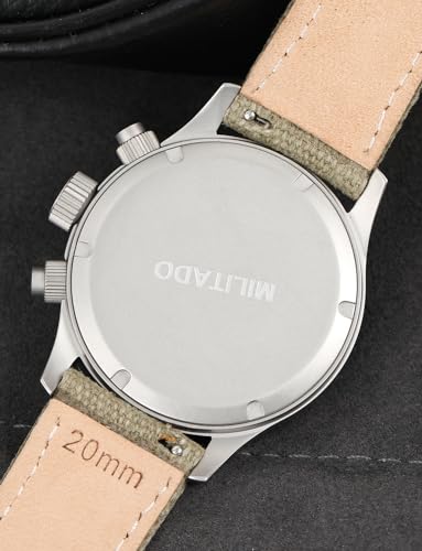Image of TACTICAL FROG Militado ML1868 39mm Military Chronograph Watch Sapphire Crystal VK61 /VK67 Quartz Watches for Men C3 / BGW9 Luminous 100M Waterproof