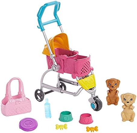 barbie doll with stroller