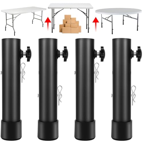 TOWEBOORY テーブル 脚 継ぎ足し 4本セット 机 高さ調整 継足 9.2cm/13.3cm二段階高さ調節 デスクエクステンダー 底上げ 延長脚 滑り止めキャップ付 テーブル脚エクステンダー 家具 脚台 つぎあし 折り畳みテーブル用 高さを上げる足