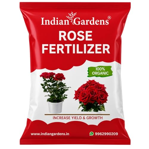 Image of Indian Gardens - Rose Fertilizer | Rose Plant Food For Flowering Plants | Flower Booster (400 Grams)