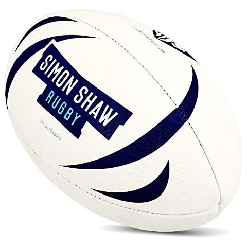 Simon Shaw Rugby Ball Size 5 | Rugby Training Equipment | Match Rugby Balls from a World Class Player Cover